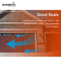 Customized modern design aluminum anti-theft garage door - Doorwin Group Windows & Doors