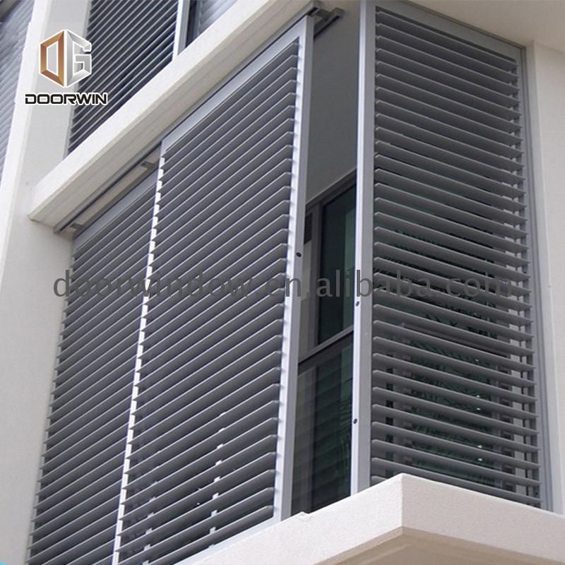 Customized side window vent shades shutters for tilt and turn windows double hung - Doorwin Group Windows & Doors