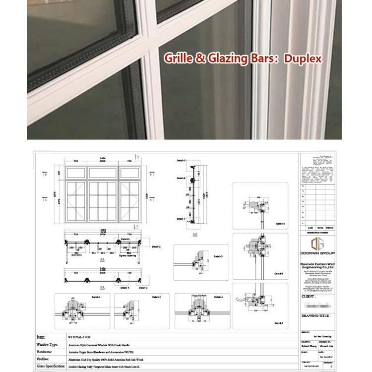 DOORWIN 2021Windows crank out window with grill design and mosquito net grills inside — product image 1