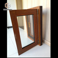 DOORWIN 2021Windsor cheap best selling wood grain tilt up window with in screens — thumbnail 5
