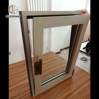 DOORWIN 2021Windsor cheap best selling wood grain tilt up window with in screens — thumbnail 1