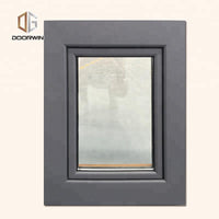 DOORWIN 2021wood aluminum double casement window hurricane resistance impact and door — thumbnail 5