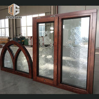 DOORWIN 2021Wood arched window frame round wooden windows — thumbnail 1