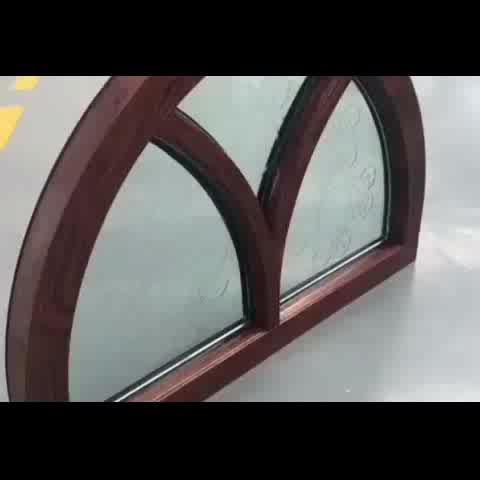 DOORWIN 2021Wood arched window frame round wooden windows — product image 2