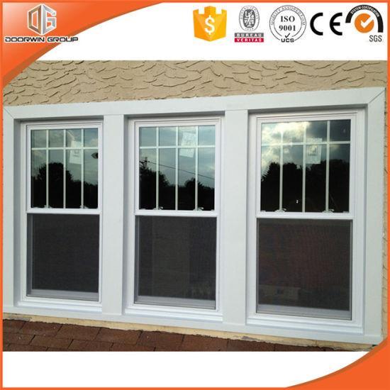 DOORWIN 2021Wood Clad Aluminum Double Hung Window, Wooden Window Frames Designs with Full Divided Light Grille - China Aluminum Awning Window, Aluminum Window - Doorwin Group Windows & Doors