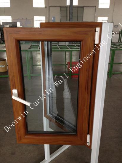 DOORWIN 2021Wood Color Finishing PVC Casement Windows for Building - China PVC Casement Window, PVC Window — product image 0
