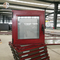 DOORWIN 2021wood grain aluminum window — thumbnail 10
