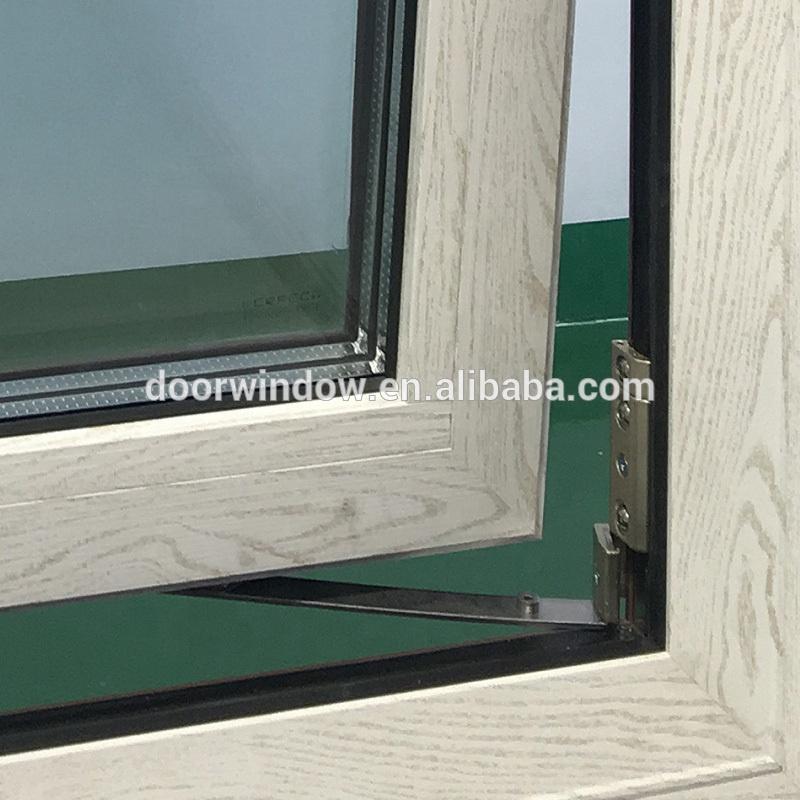 DOORWIN 2021Wood grain color awning window aluminum casement windows — product image 4