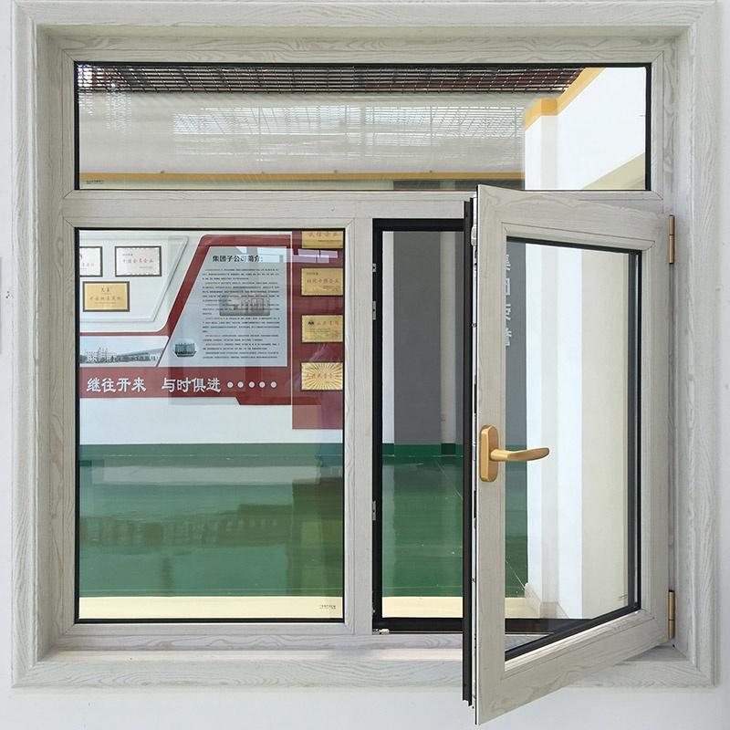 DOORWIN 2021Wood grain color awning window aluminum casement windows — product image 6