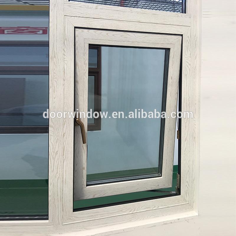 DOORWIN 2021Wood grain color awning window aluminum casement windows — product image 2
