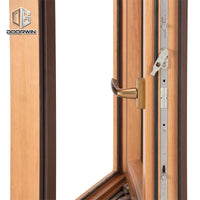 DOORWIN 2021Wood grain finish aluminum window awning casement — thumbnail 4