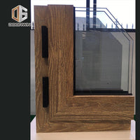 DOORWIN 2021Wood grain finish aluminum window windows tilt turn by Doorwin on Alibaba — thumbnail 3
