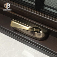 DOORWIN 2021Wood grain finish thermal break crank window windows out push by Doorwin on Alibaba — thumbnail 6