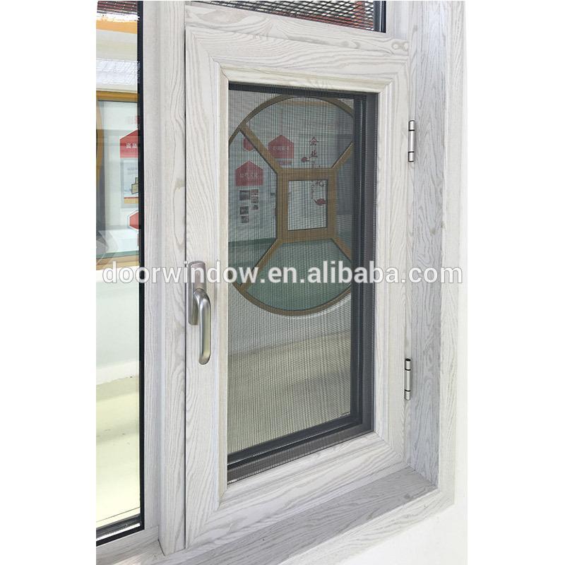 DOORWIN 2021Wood grain Out swing Thermal Break Aluminum 24 x 48 casement window with Security Screen by Doorwin — product image 4