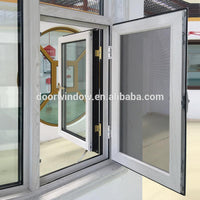 DOORWIN 2021Wood grain Out swing Thermal Break Aluminum 24 x 48 casement window with Security Screen by Doorwin — thumbnail 2