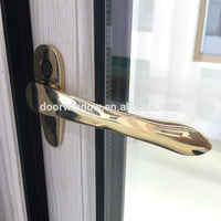 DOORWIN 2021Wood grain Out swing Thermal Break Aluminum 24 x 48 casement window with Security Screen by Doorwin — thumbnail 4