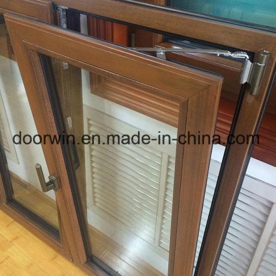 DOORWIN 2021Wood Window, America California Client Teak Wood Clad Thermal Break Aluminum Casement Window - China Window, Wood Aluminum Window — product image 0