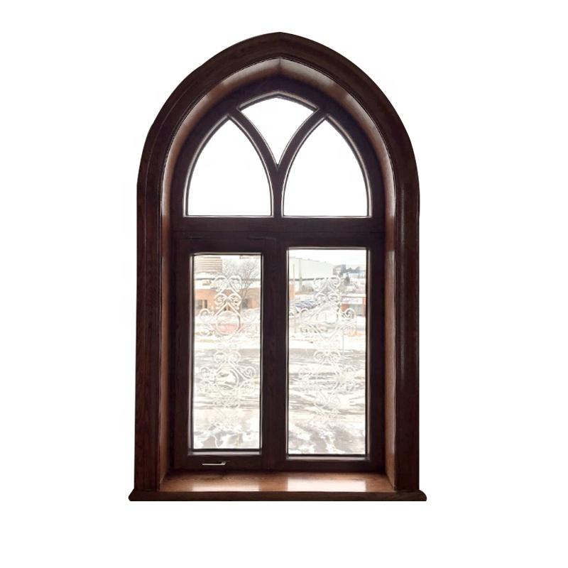 DOORWIN 2021Wood window design arched windows with built in blinds by Doorwin on Alibaba — product image 1