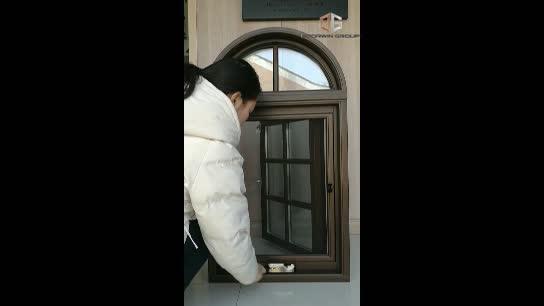 DOORWIN 2021wooden aluminum arched shaped round window for sale by Doorwin — product image 2