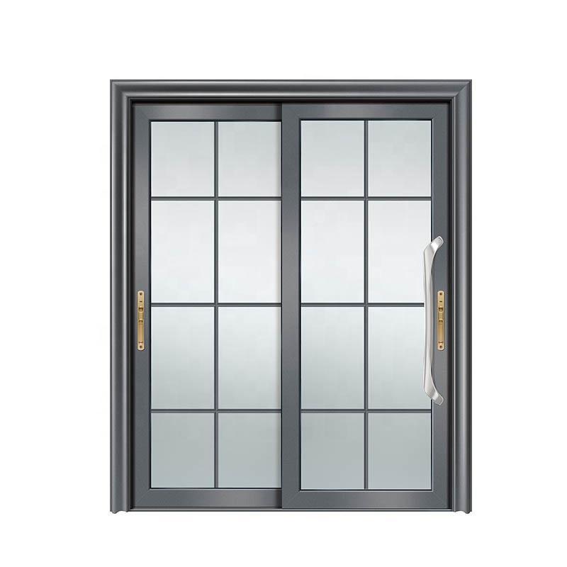 DOORWIN 2021Wooden color aluminum sliding doors aluminium door wood grain finish by Doorwin on Alibaba — product image 1