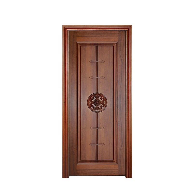 DOORWIN 2021Wooden doors for arc interiors wood grain entrance door solid wood with patterns casement door — product image 1