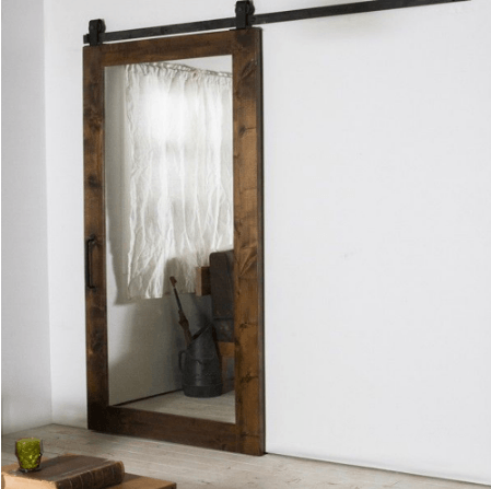 DOORWIN 2021Wooden Mirror Barn Door With Top Trackby Doorwin — product image 3