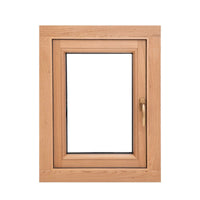 DOORWIN 2021Wooden  swing window wood tilt and turn — thumbnail 1