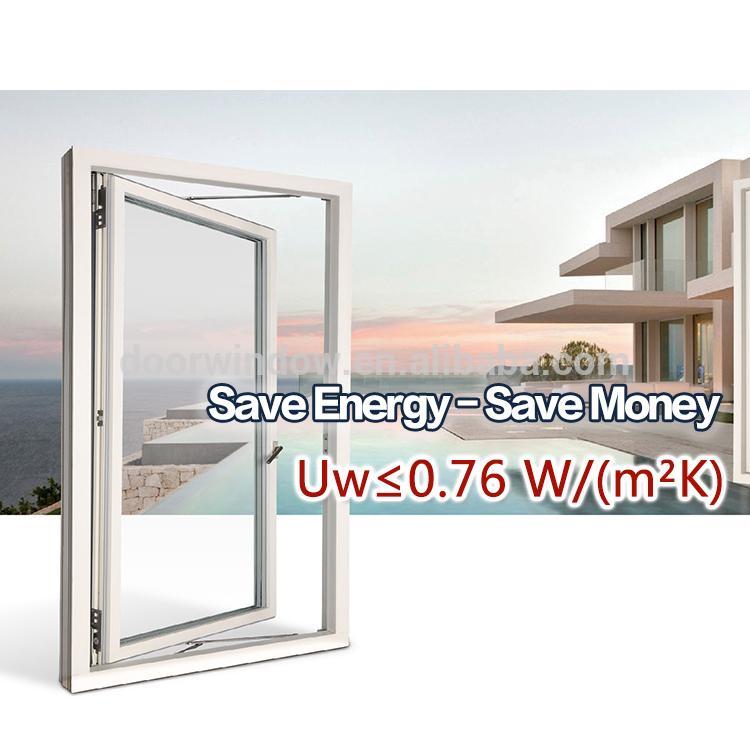 DOORWIN 2021World-class awning window wood grain finish thermal break door awnings aluminum — product image 3