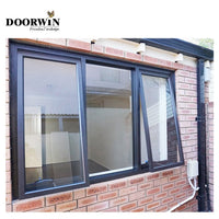 DOORWIN 2022 World best selling products aluminium window insect screen 1500 x price stained glass windows and doors — thumbnail 6
