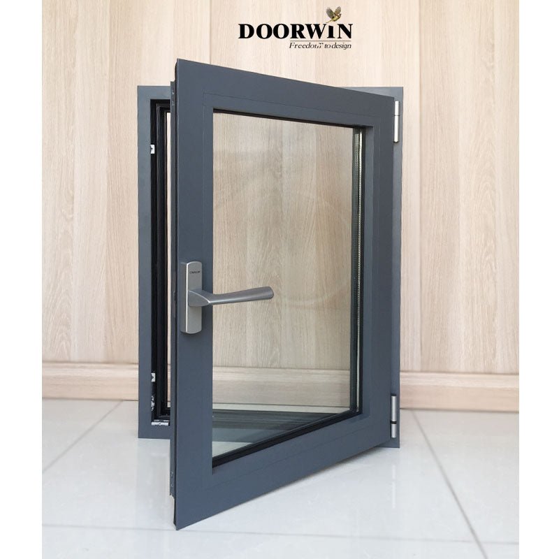 Doorwin Aluminum double tempered casement glass windows in low prices — product image 3