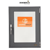 Doorwin Aluminum double tempered casement glass windows in low prices — thumbnail 1