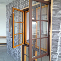 Doorwin aluminum garden windows with mosquito net window — thumbnail 4