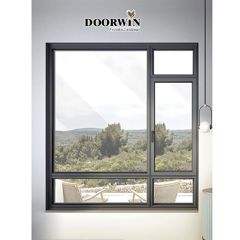 Doorwin Aluminum Slim-line window system minimized borders for a maximized view double tempered casement glass windows — product image 2