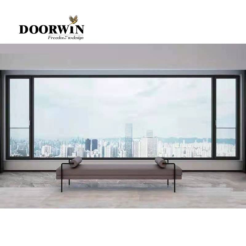 Doorwin Aluminum Slim-line window system minimized borders for a maximized view double tempered casement glass windows — product image 3