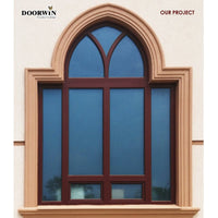Doorwin arched wood frame casement window modern design tilt and turn wood windows — thumbnail 5