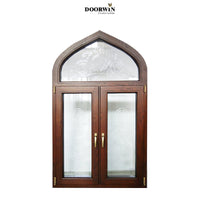 Doorwin arched wood frame casement window modern design tilt and turn wood windows — thumbnail 1