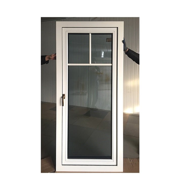 Doorwin Hot Sale White Aluminum Clad Wood Push Out Casement Windows with Grilles — product image 3