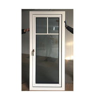Doorwin Hot Sale White Aluminum Clad Wood Push Out Casement Windows with Grilles — thumbnail 3