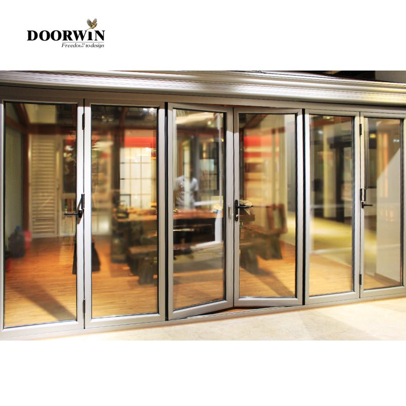 Doorwin Modern Design Wholesale Direct Sale Waterproof Ready Made Exterior Thermally Broken Aluminum Folding Doors For House — product image 6