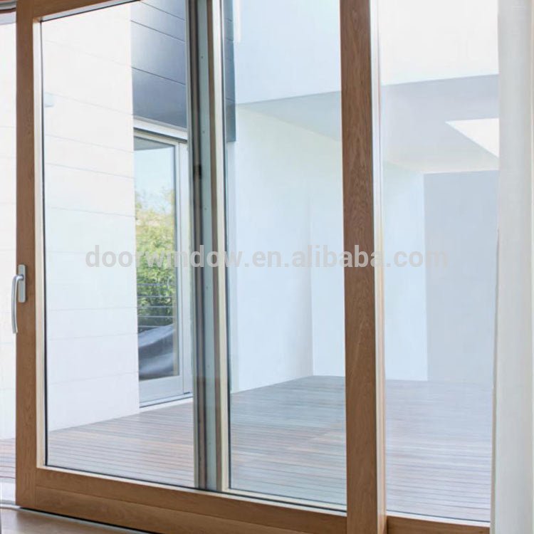 Doorwin patio doors glass partition door aluminum clad oak lift sliding door from China supplier by Doorwin — product image 4