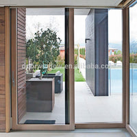 Doorwin shenzhen glass products natural finished lift sliding door with security shutters by Doorwin — thumbnail 3