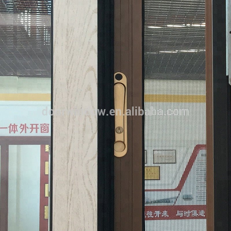 Doorwin white wood grain finish color aluminium windows doors with warm edge spacer barby Doorwin — product image 6