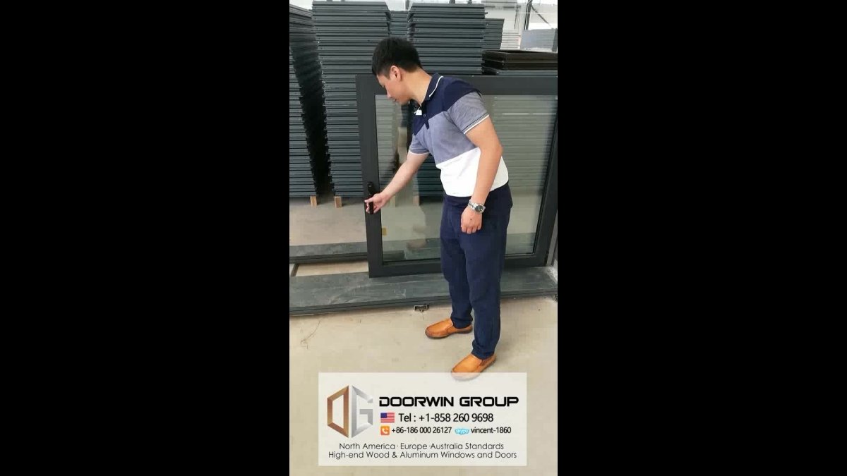 Doorwin white wood grain finish color aluminium windows doors with warm edge spacer barby Doorwin — product image 2