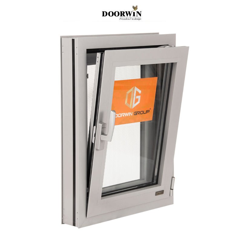 DOORWIN Windows Best sale rubber seals for Customized color aluminium double opening tilt and turn window for house double glazed top quality aluminum — product image 3