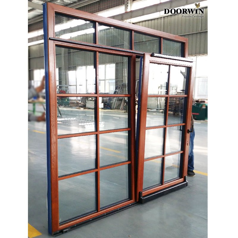 DOORWIN wood sliding door with grille design — product image 4