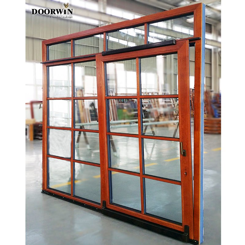 DOORWIN wood sliding door with grille design — product image 2