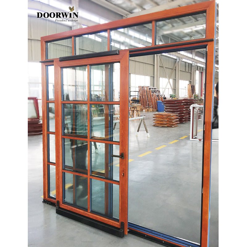 DOORWIN wood sliding door with grille design — product image 1
