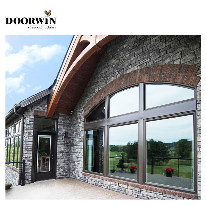 DOORWIN Wood window design arched windows with built in blinds by Doorwin on Alibaba — product image 2