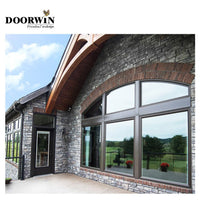 DOORWIN Wood window design arched windows with built in blinds by Doorwin on Alibaba — thumbnail 2