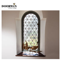DOORWIN Wood window design arched windows with built in blinds by Doorwin on Alibaba — thumbnail 1